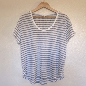 VICTORIA’S SECRET Striped Short Sleeve Cotton Tee